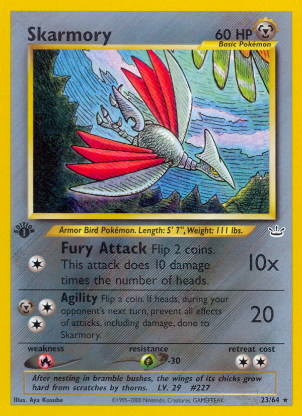 Skarmory 23/64 - Neo Revelation 1st Edition