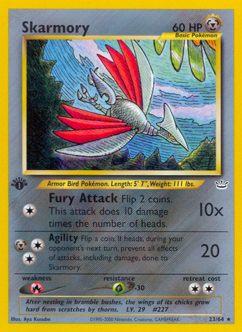 Skarmory 23/64 - Neo Revelation 1st Edition