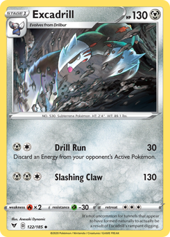Excadrill 122/185 - SWSH04 Vivid Voltage