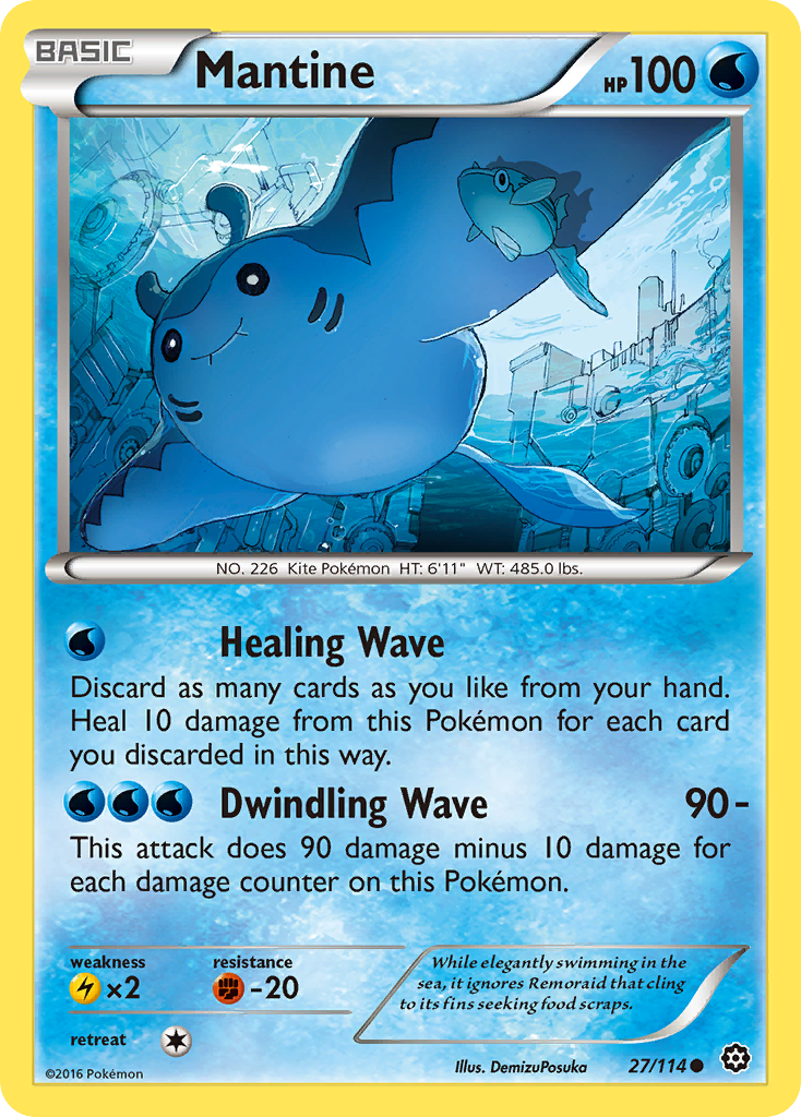 Mantine 27/114 - XY  Steam Siege