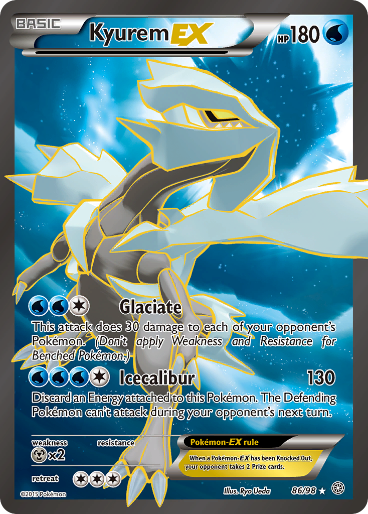 Kyurem EX (86 Full Art)/98 - XY  Ancient Origins Holofoil