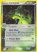 Team Aqua's Cacturne/95 - Team Magma vs Team Aqua Holofoil