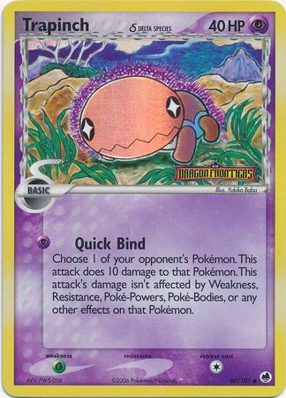Trapinch - 069/101 (Delta Species) 69/101 - Dragon Frontiers Reverse Holofoil