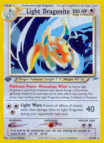 Light Dragonite/105 - Neo Destiny Unlimited Holofoil