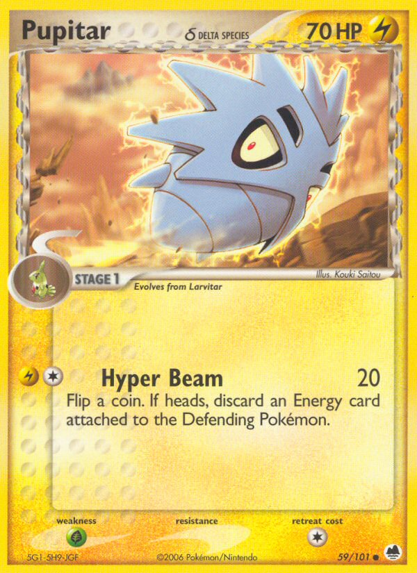 Pupitar (Delta Species) 59/101 - Dragon Frontiers