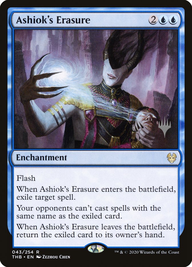 Ashiok's Erasure (PPTHB-043) - Theros Beyond Death Promos