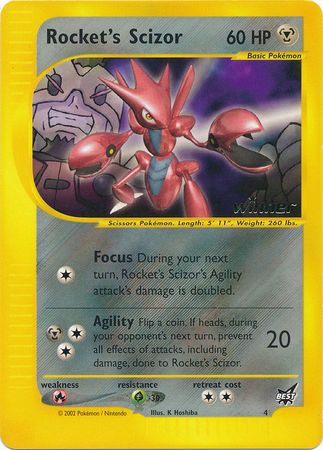 Rocket's Scizor - 4 [Winner] - Best of Promos