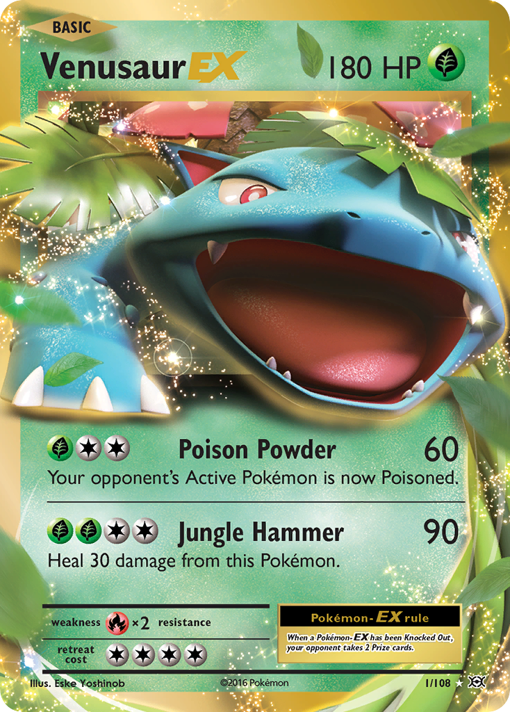 Venusaur EX 1/108 - XY  Evolutions Holofoil