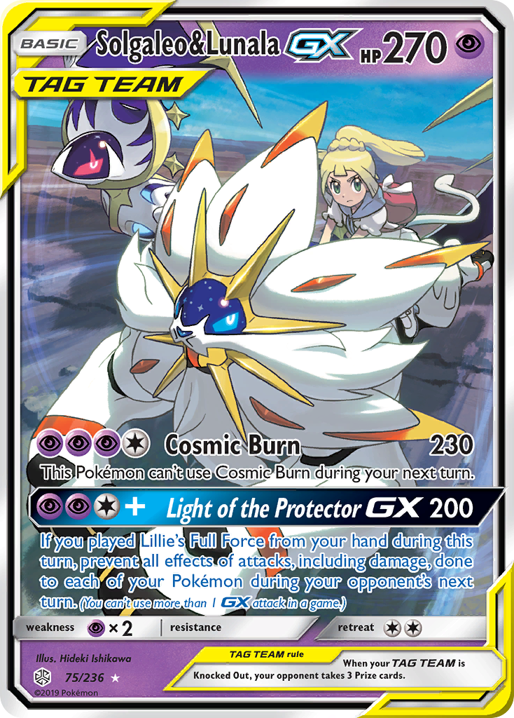 Solgaleo & Lunala GX 75/236 - SM  Cosmic Eclipse Holofoil