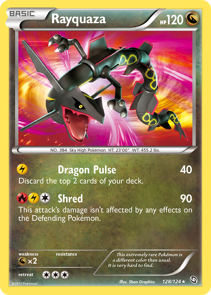 Rayquaza/124 - Dragons Exalted Holofoil