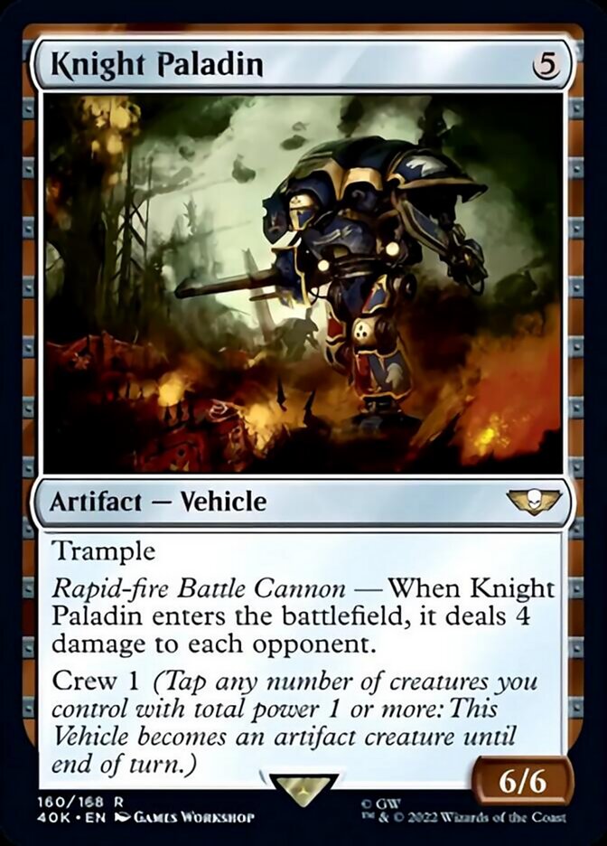 Knight Paladin (Surge Foil) (40K-160) - Warhammer 40,000 Commander Foil