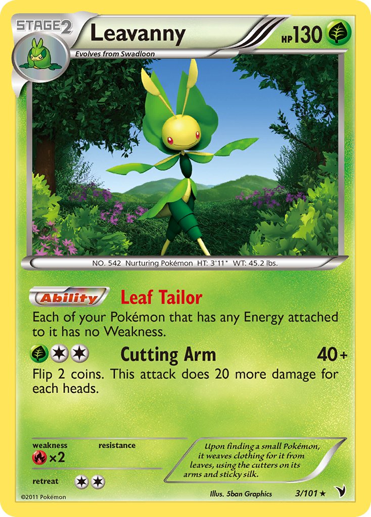 Leavanny - 3/101 (BW Noble Victories) - Deck Exclusives