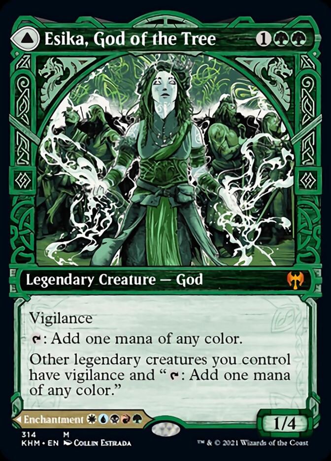 Esika, God of the Tree (Showcase) (KHM-314) - Kaldheim: (Showcase)