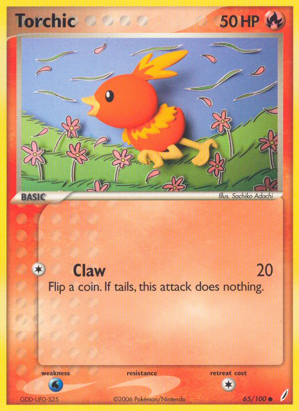 Torchic - 065/100 65/100 - Crystal Guardians