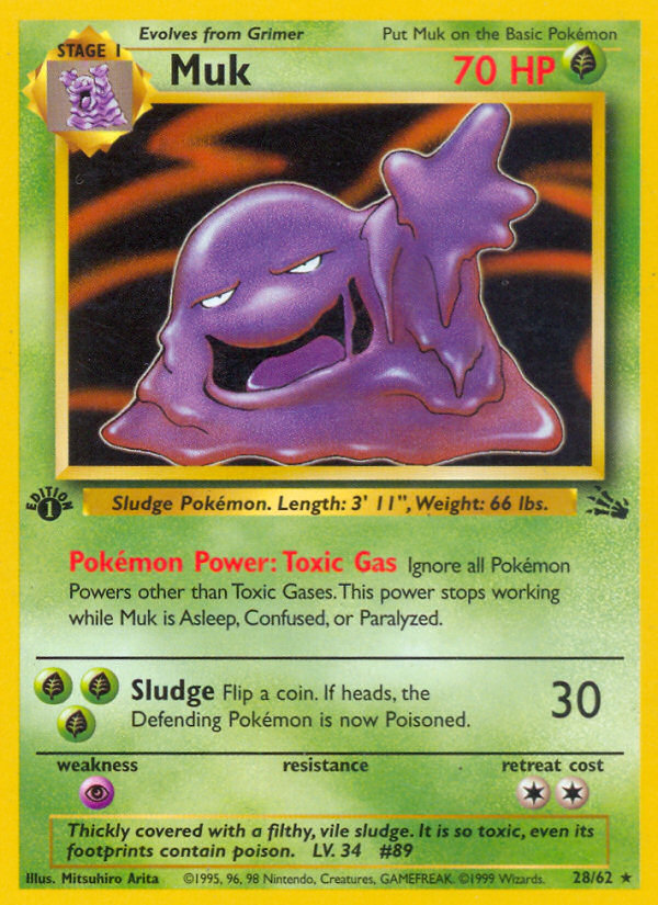 Muk (28) 28/62 - Fossil 1st Edition