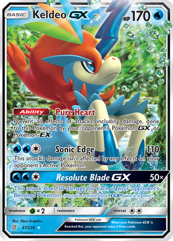 Keldeo GX 47/236 - SM  Unified Minds Holofoil