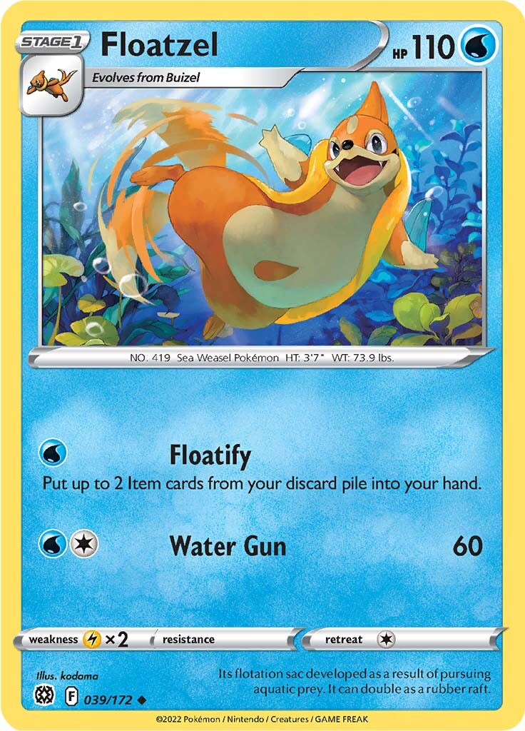 Floatzel 39/172 - SWSH09 Brilliant Stars
