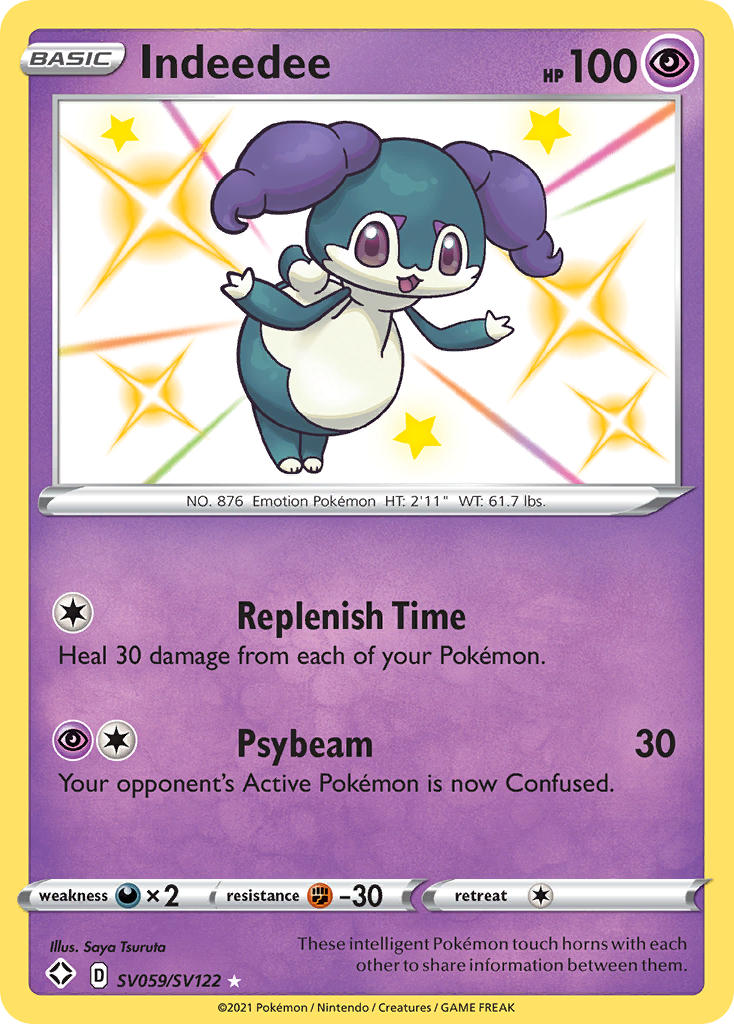 Indeedee SV059/122 - Shining Fates Shiny Vault Holofoil