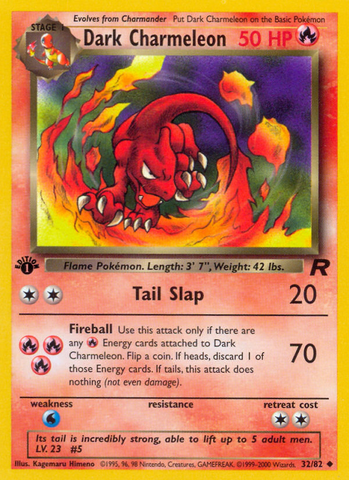 Dark Charmeleon 32/82 - Team Rocket 1st Edition
