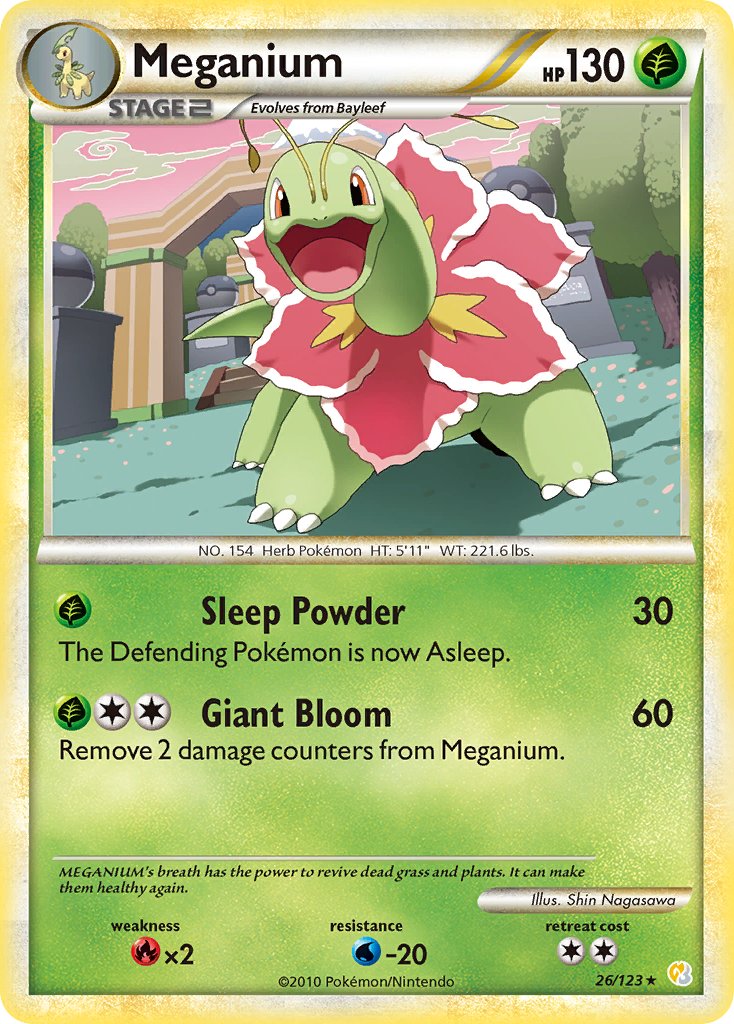 Meganium - 26/123 (Cosmos Holo) - Deck Exclusives Holofoil