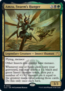 Amzu, Swarm's Hunger (CLU-024) - Ravnica: Clue Edition
