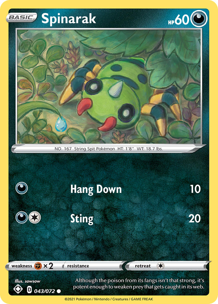 Spinarak 43/72 - Shining Fates