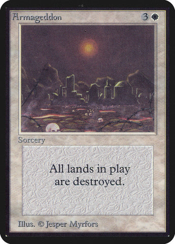 Armageddon (LEA-) - Limited Edition Alpha