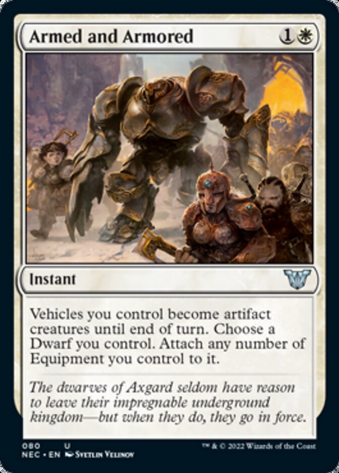 Armed and Armored (NEC-080) - Neon Dynasty Commander