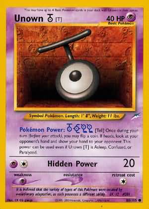 Unown [T] 88/105 - Neo Destiny Unlimited