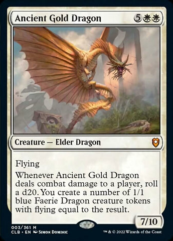 Ancient Gold Dragon (CLB-003) - Commander Legends: Battle for Baldur's Gate
