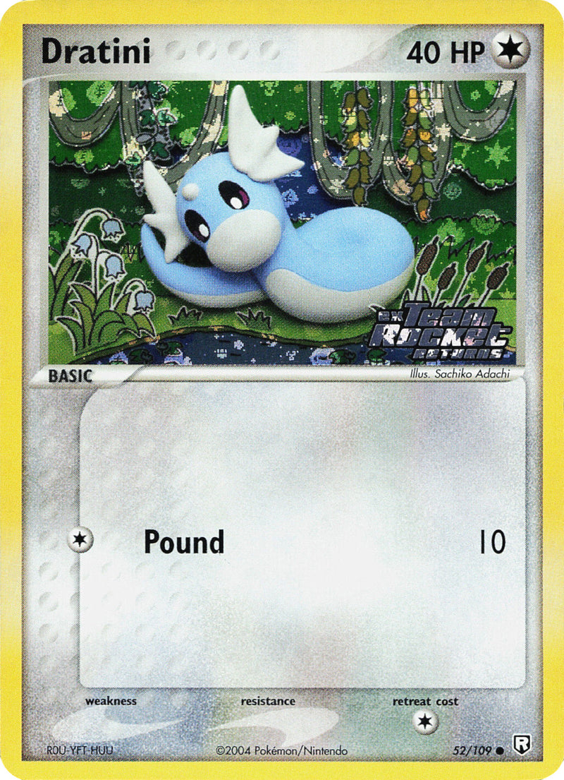 Dratini - 052/109 52/109 - Team Rocket Returns Reverse Holofoil
