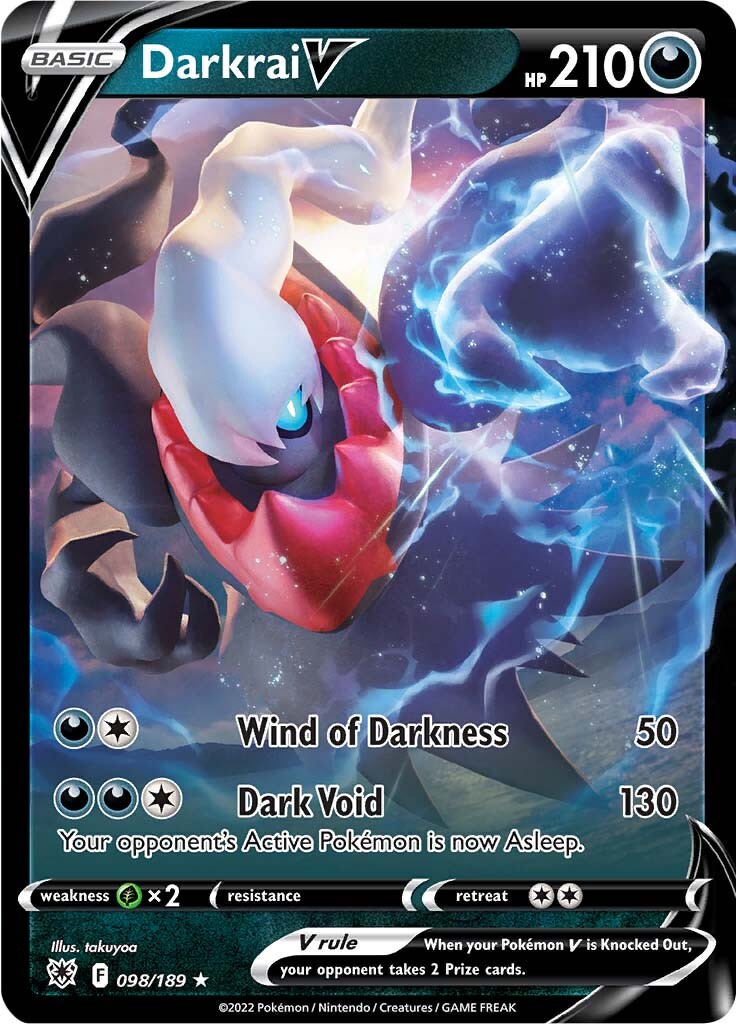 Darkrai V 98/189 - SWSH10 Astral Radiance Holofoil