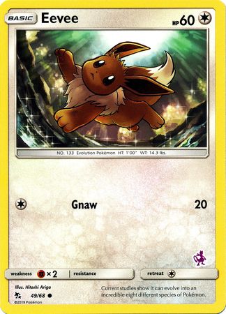 Eevee - 49/68 (Mewtwo Stamped) 49 - Battle Academy