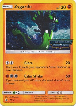 Zygarde - 72/131 (Cosmos Holo) 72 - Miscellaneous Cards & Products Holofoil