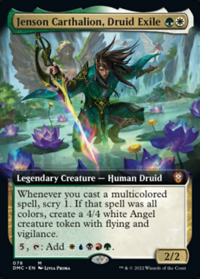 Jenson Carthalion, Druid Exile (Extended Art) (DMC-078) - Dominaria United Commander: (Extended Art)