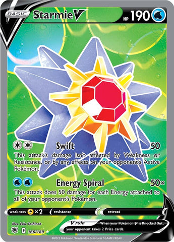 Starmie V (Full Art) 166/189 - SWSH10 Astral Radiance Holofoil