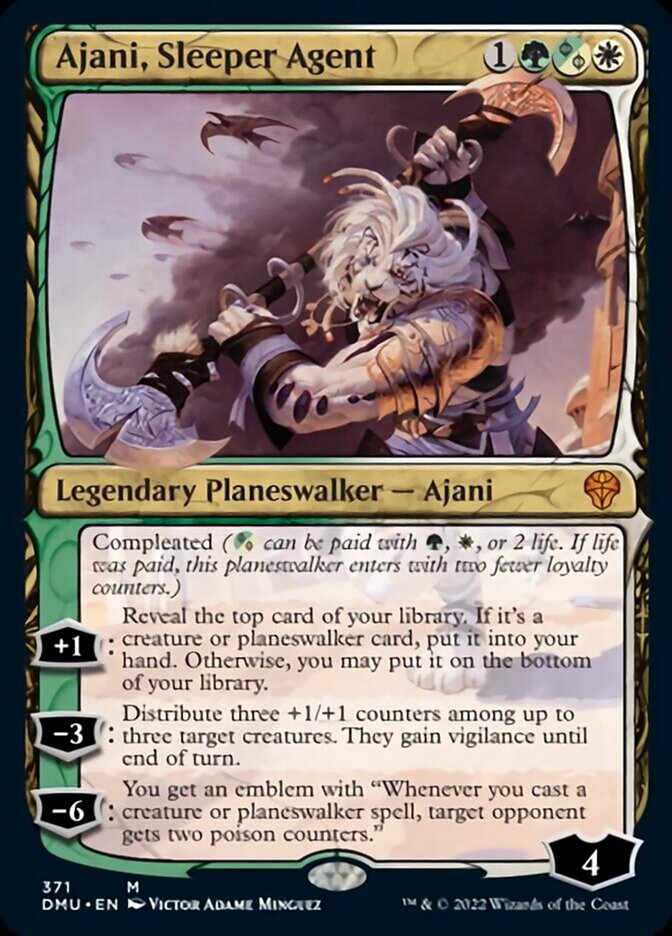 Ajani, Sleeper Agent (371) (DMU-371) - Dominaria United: (Showcase)
