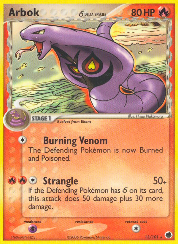 Arbok (Delta Species) 13/101 - Dragon Frontiers