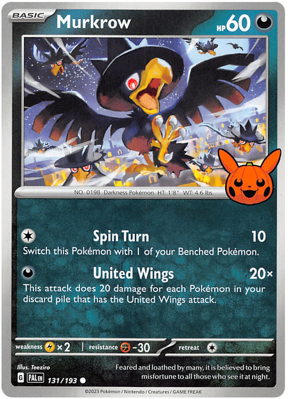 Murkrow 131 - Trick or Trade BOOster Bundle 2023