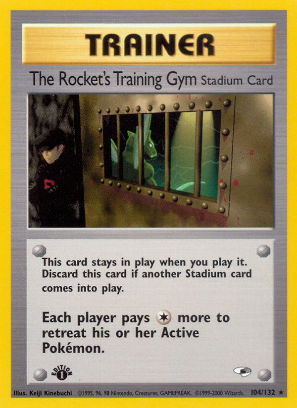 The Rocket's Training Gym 104/132 - Gym Heroes 1st Edition