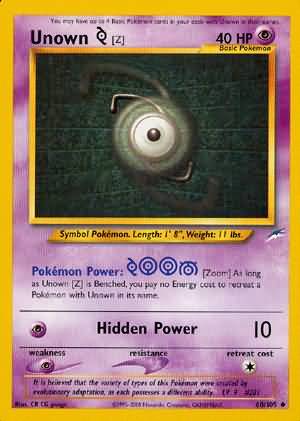 Unown [Z]/105 - Neo Destiny Unlimited
