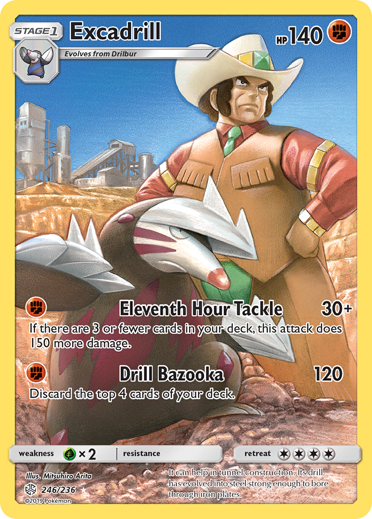 Excadrill (Secret) 246/236 - SM  Cosmic Eclipse Holofoil