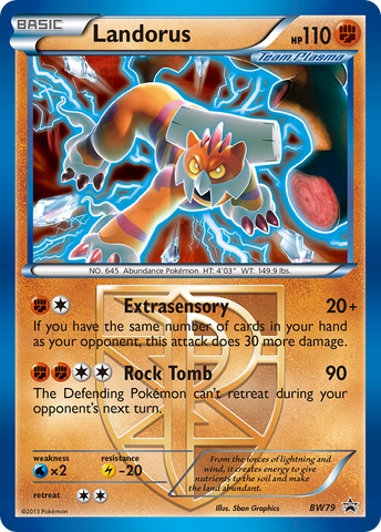 Landorus (Team Plasma) - BW79/101 - Black and White Promos Holofoil