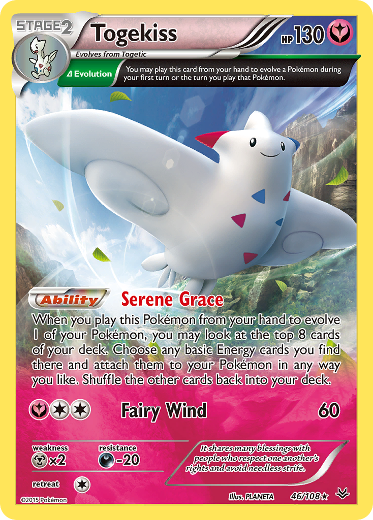 Togekiss (46 Delta) 46/108 - XY  Roaring Skies Holofoil
