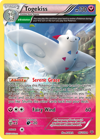 Togekiss (46 Delta) 46/108 - XY  Roaring Skies Holofoil