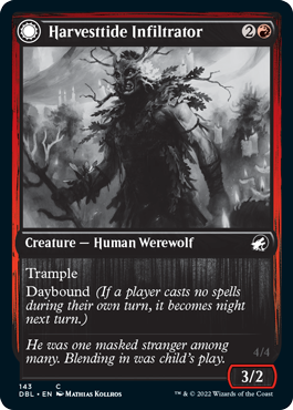 Harvesttide Infiltrator (DBL-143) - Innistrad: Double Feature: (Double Faced Transform)