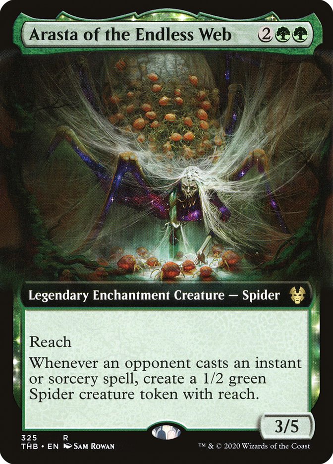 Arasta of the Endless Web (Extended Art) (THB-325) - Theros Beyond Death: (enchantment, Extended Art)