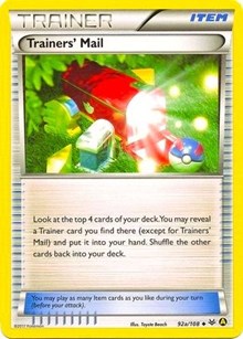 Trainers' Mail - 92a/108 (Non-Holo) 92a/108 - Alternate Art Promos