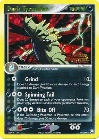 Dark Tyranitar - 019/109 19/109 - Team Rocket Returns Reverse Holofoil