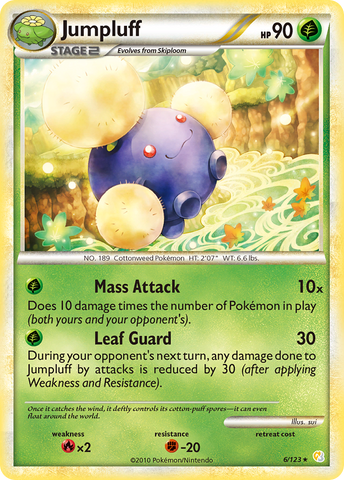 Jumpluff 6/123 - HeartGold SoulSilver Holofoil